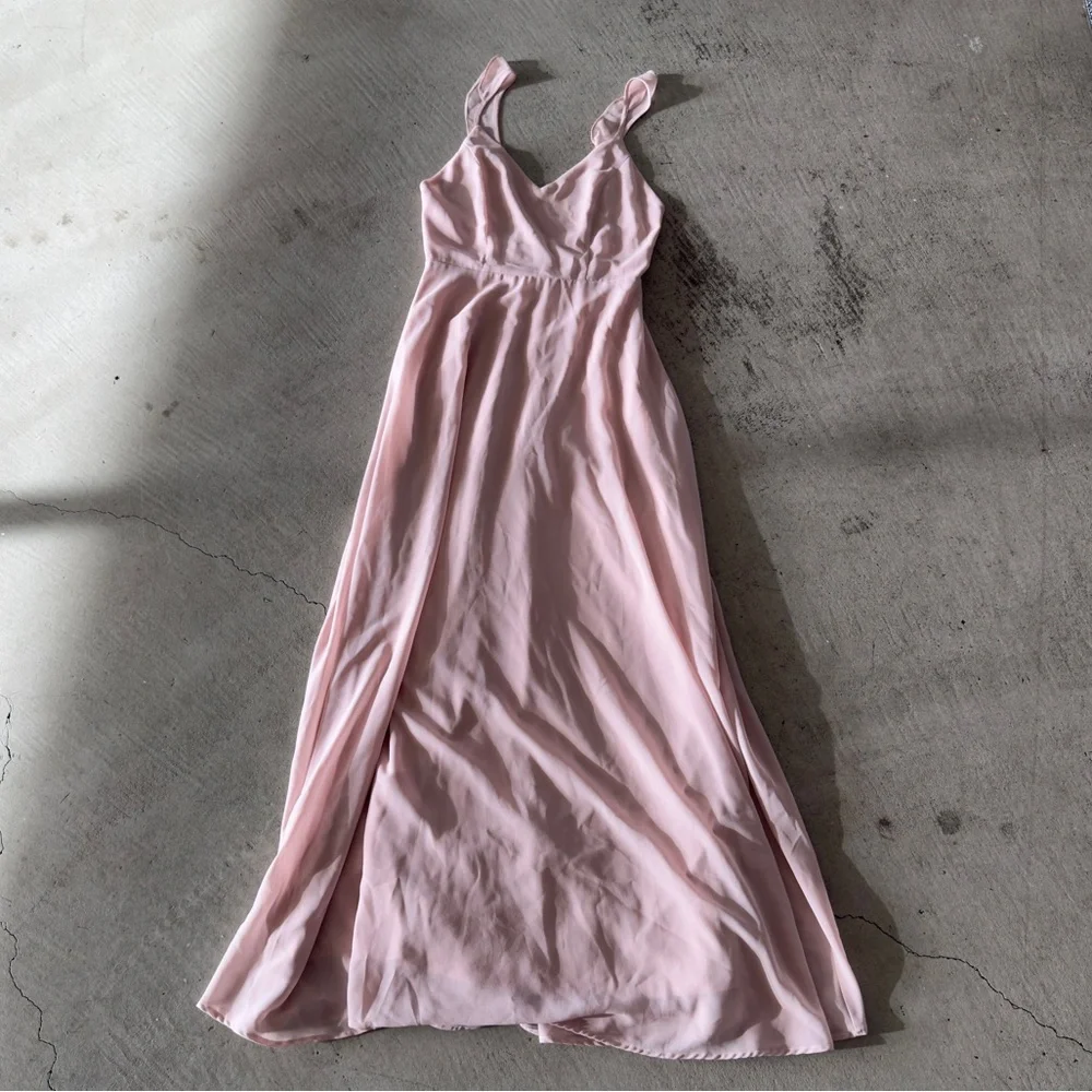 Lulus / Meteoric Rise Blush Maxi Dress / small / blush pink - Picture 12 of 17